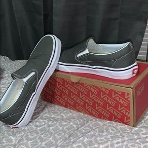 Charcoal Grey Slip-on Vans